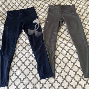 Under Armour Navy and Gray Leggings